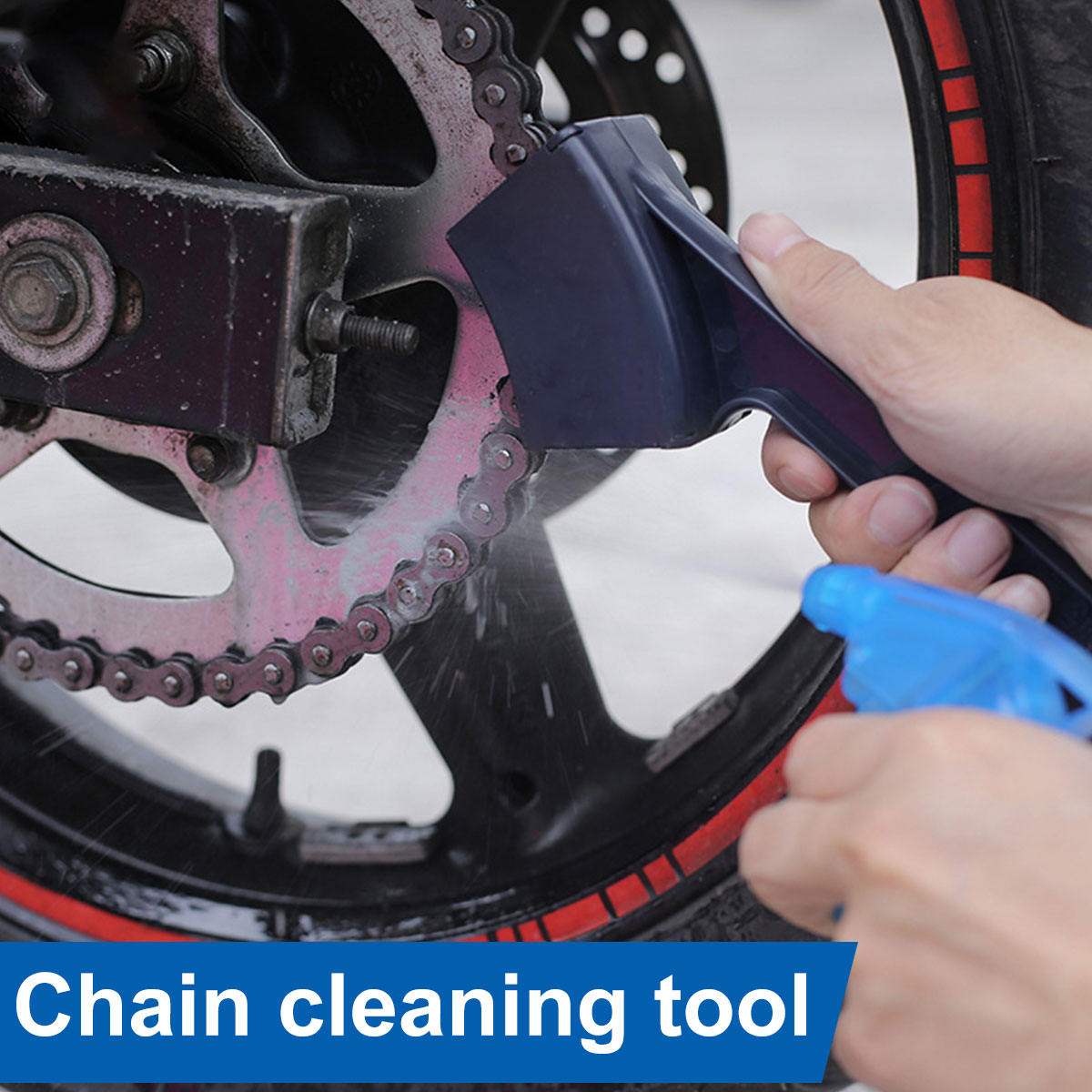 Motorcycle Gear On Sale - Motorcycle Bike Chain Cleaner Dual Heads