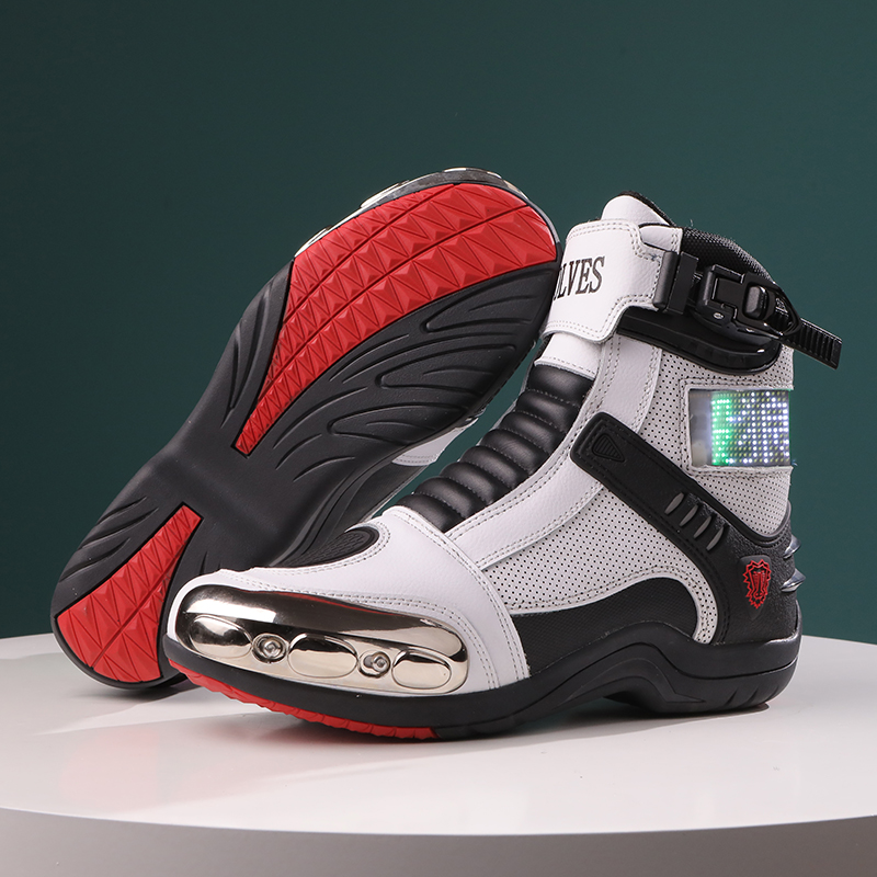 JG.WOLVES Leather Biker Shoes  - Motorcycle Gear For Women ulasan dan harga