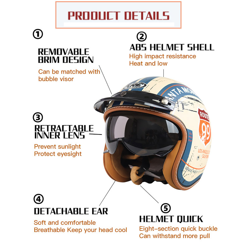 Four Seasons Motorcycle Helmet - Motorcycle Gear Store ulasan dan harga