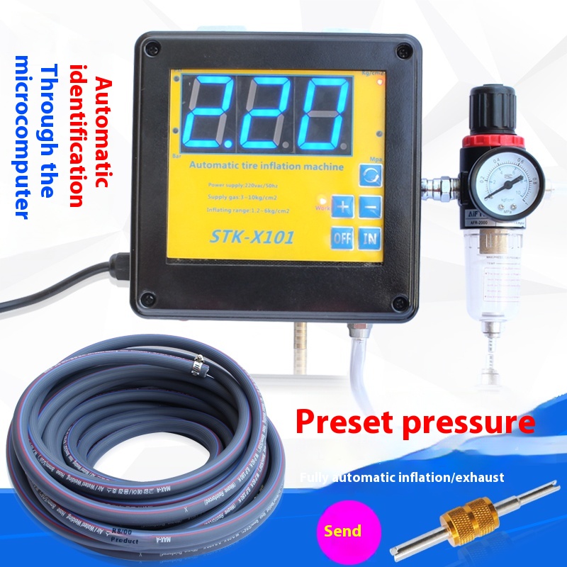Fully Automatic Car Tire Infla - Tyre Pressure Gauge ulasan dan harga