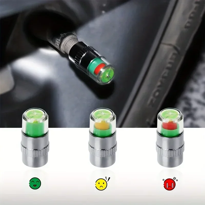 4/8PCS Car Tire Valve Caps wit - Tyre Pressure Gauge ulasan dan harga