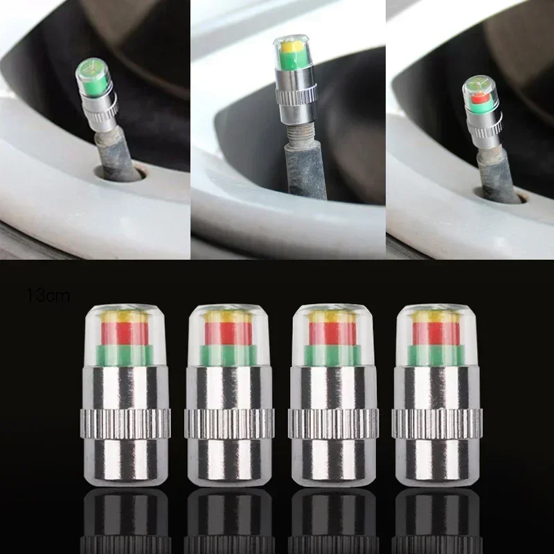 4/8PCS Car Tire Valve Caps wit - Tyre Pressure Gauge ulasan dan harga