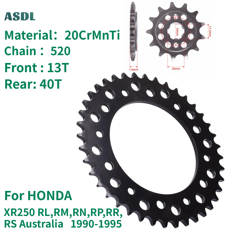 520 13T 40T Motorcycle Front R - Motorcycle Gear In Australia ulasan dan harga