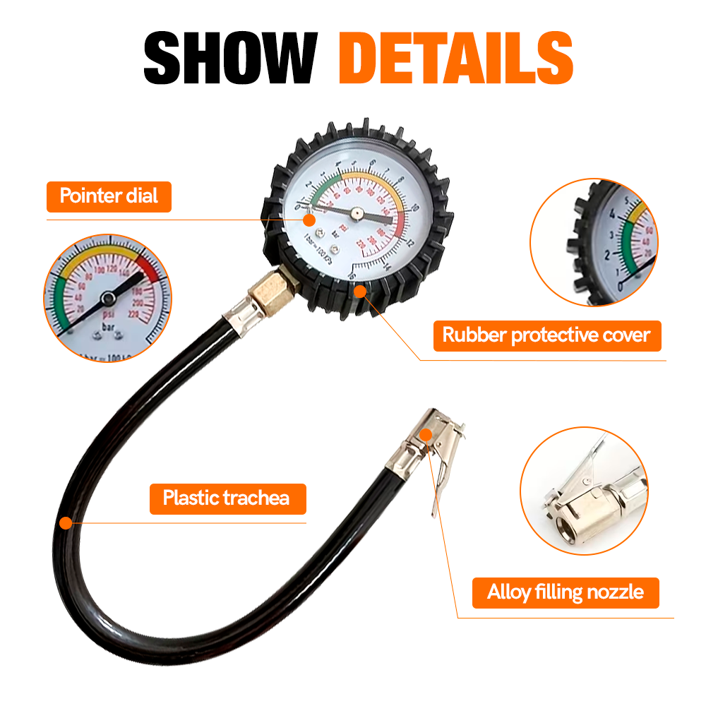 220PSI Car Tyre Air Pressure T - Tyre Pressure Gauge ulasan dan harga