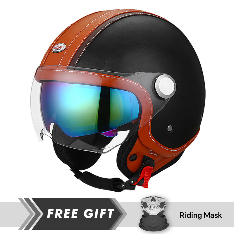 Black Open Face Motorcycle Hel - Motorcycle Gear Store ulasan dan harga