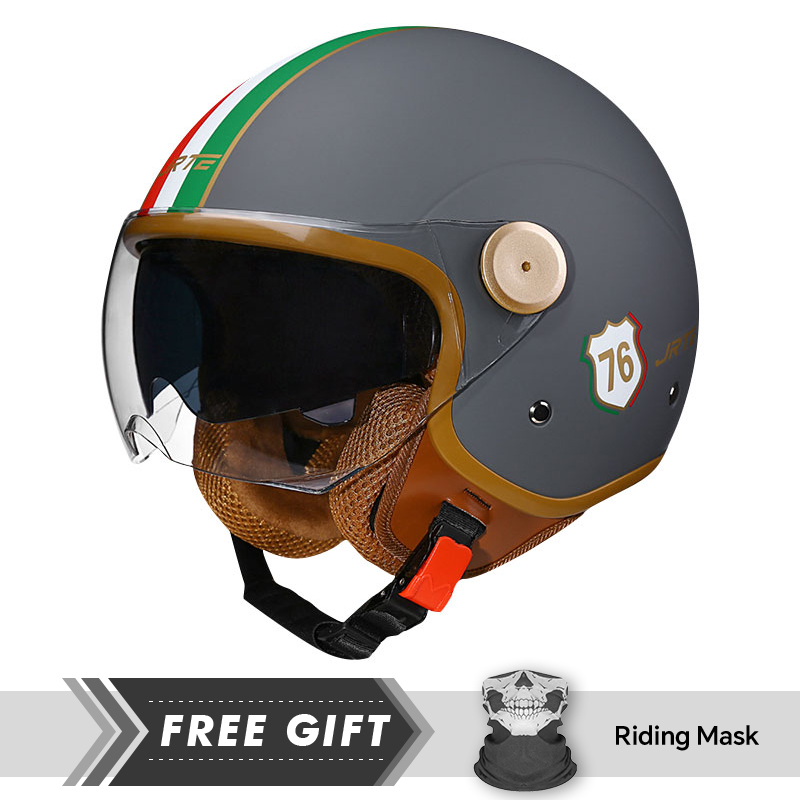 Double Lens Open Face Motorcyc - Motorcycle Gear Store ulasan dan harga