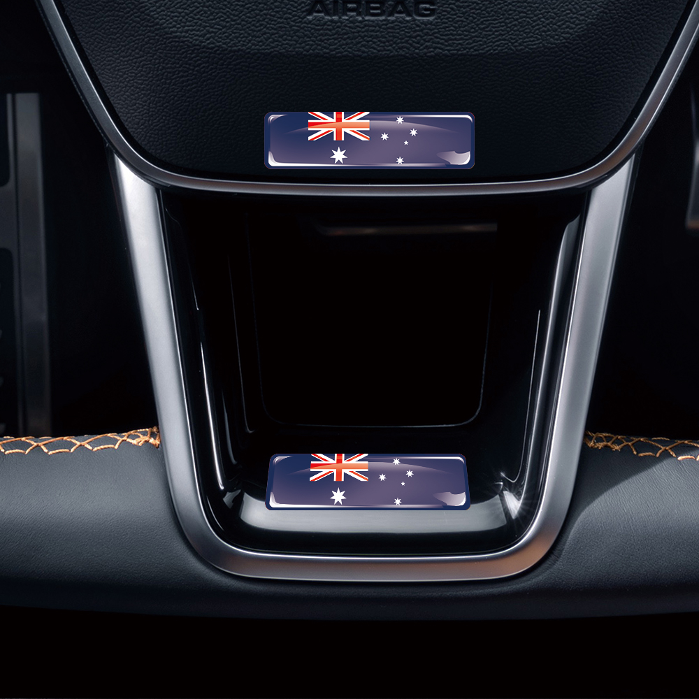 Australia Flag 3D Epoxy Resin  - Motorcycle Gear In Australia ulasan dan harga